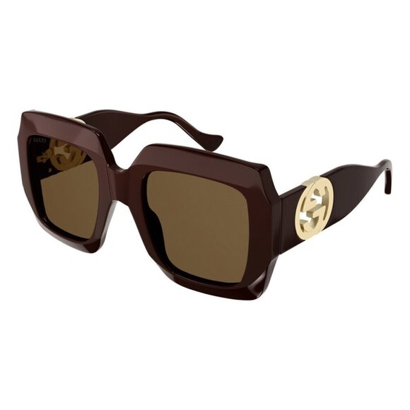 GUCCI SUNGLASSES  GG1022S 007 Brown / Brown - Picture 1 of 1